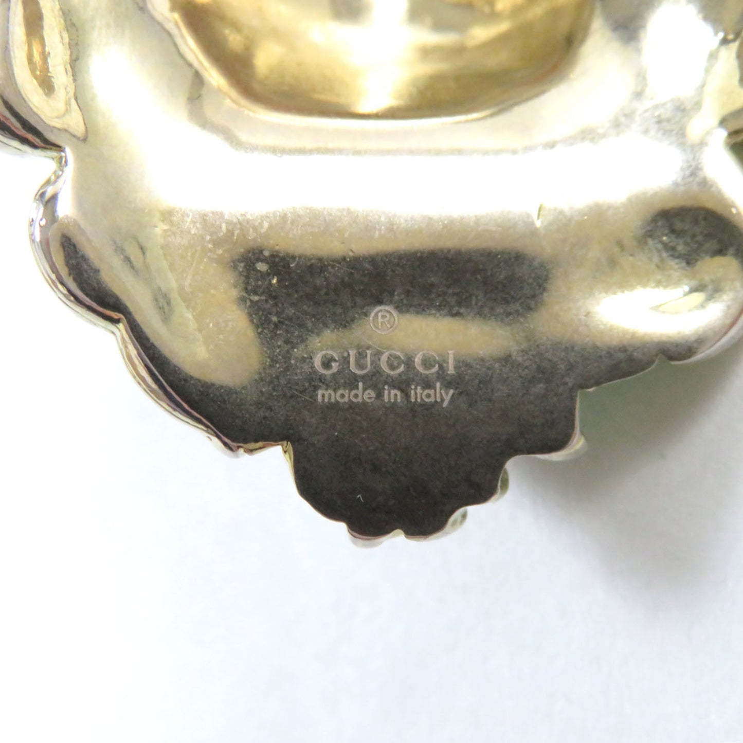 GUCCI Necklace Gold Plated Gold green 412885