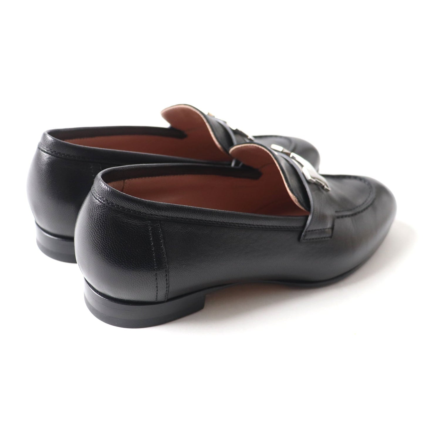 HERMES loafers leather black Paris Constance 35.5