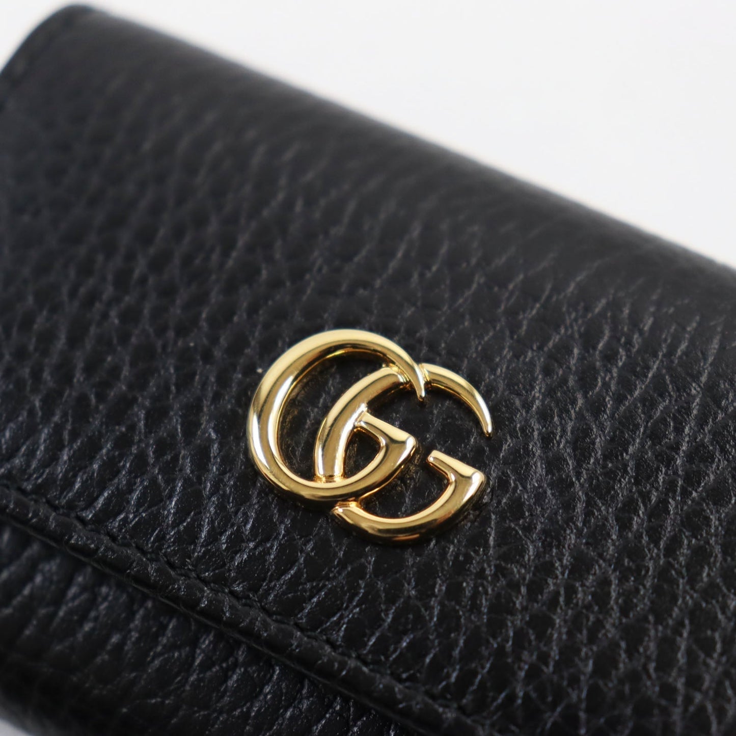 GUCCI Key case Key holder  456118 leather black