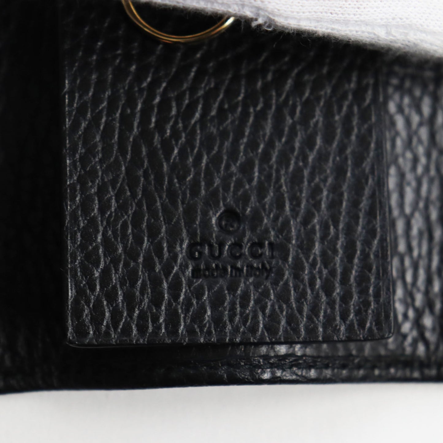 GUCCI Key case Key holder  456118 leather black