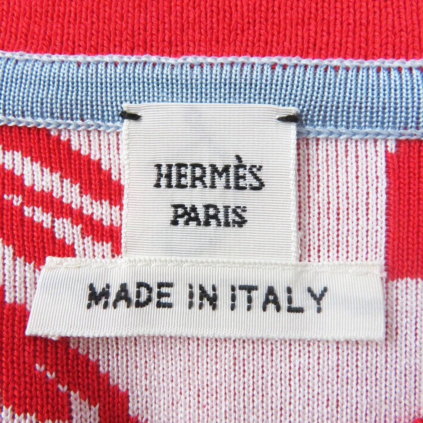 HERMES one piece 3E2827D3 silk Red JUNGLE LOVE 38