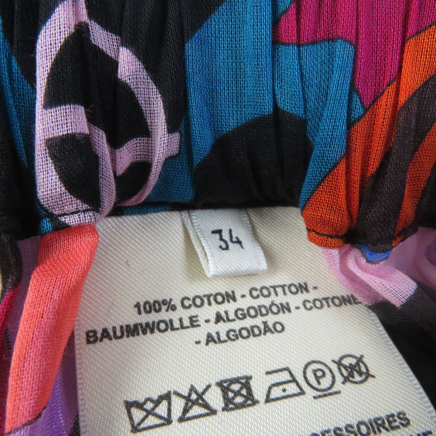 HERMES Pants cotton multicolor 34