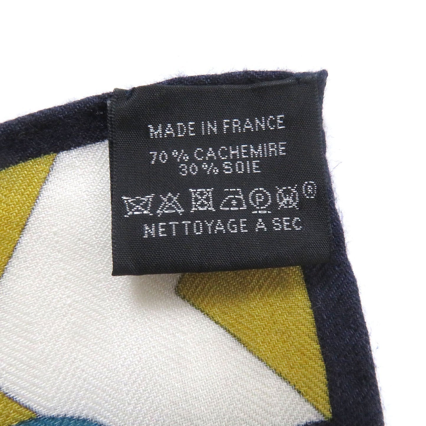 HERMES Stall Main: 70% cashmere, Main: 30% silk Navy type Women Used