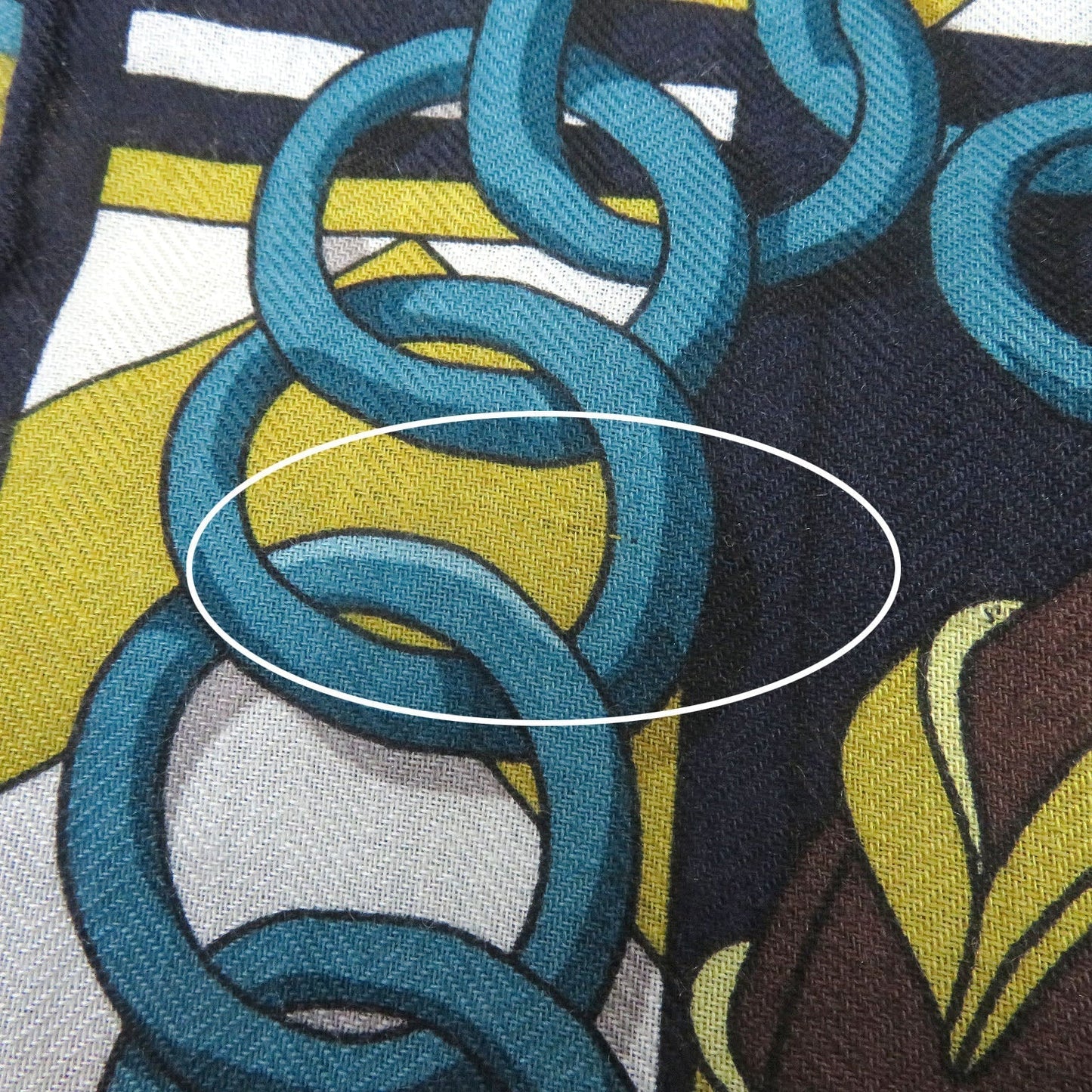 HERMES Stall Main: 70% cashmere, Main: 30% silk Navy type Women Used