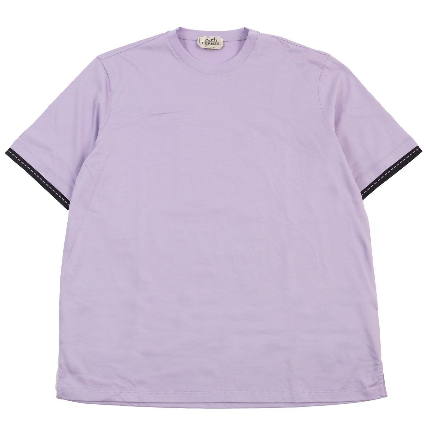 HERMES Short sleeve T-shirt cotton purple L