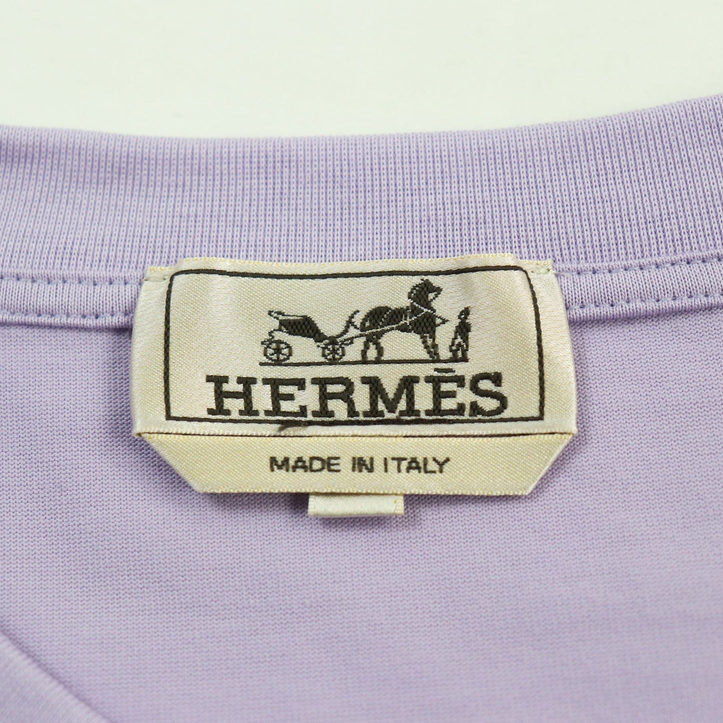 HERMES Short sleeve T-shirt cotton purple L