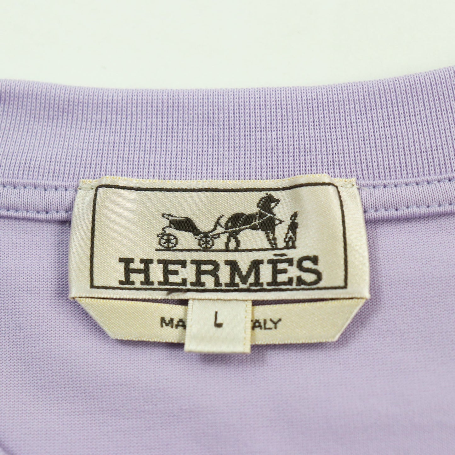 HERMES Short sleeve T-shirt cotton purple L