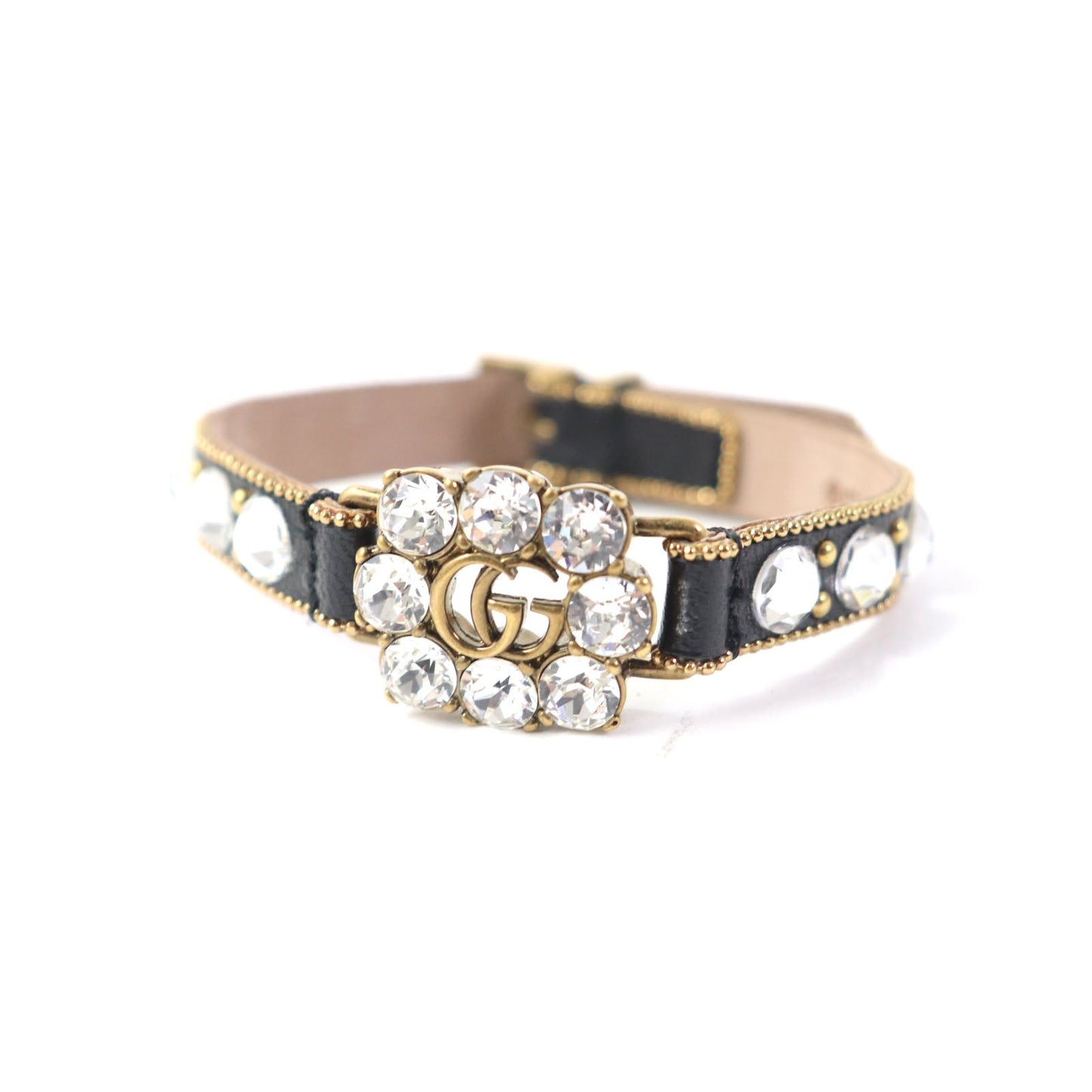 GUCCI bracelet 648722 leather black M