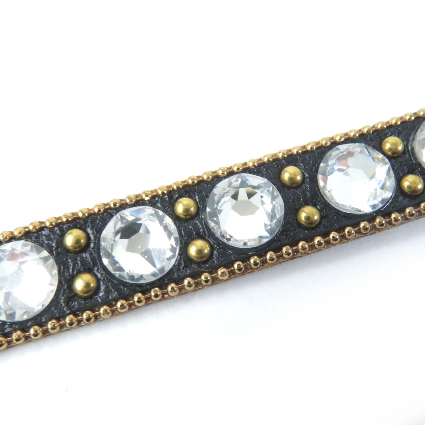 GUCCI bracelet 648722 leather black M