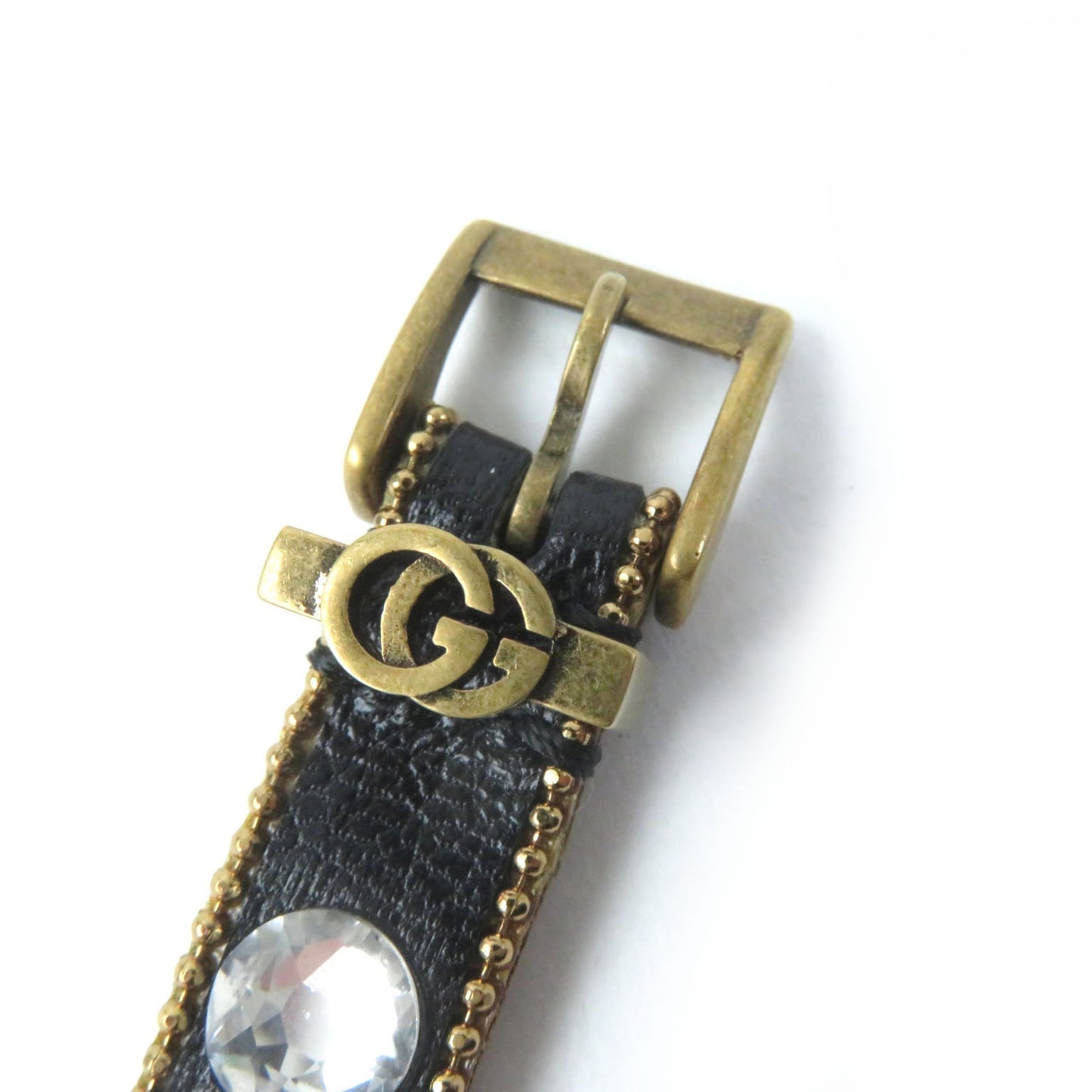 GUCCI bracelet 648722 leather black M