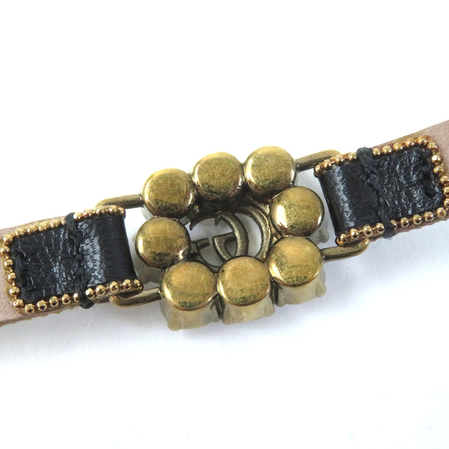 GUCCI bracelet 648722 leather black M