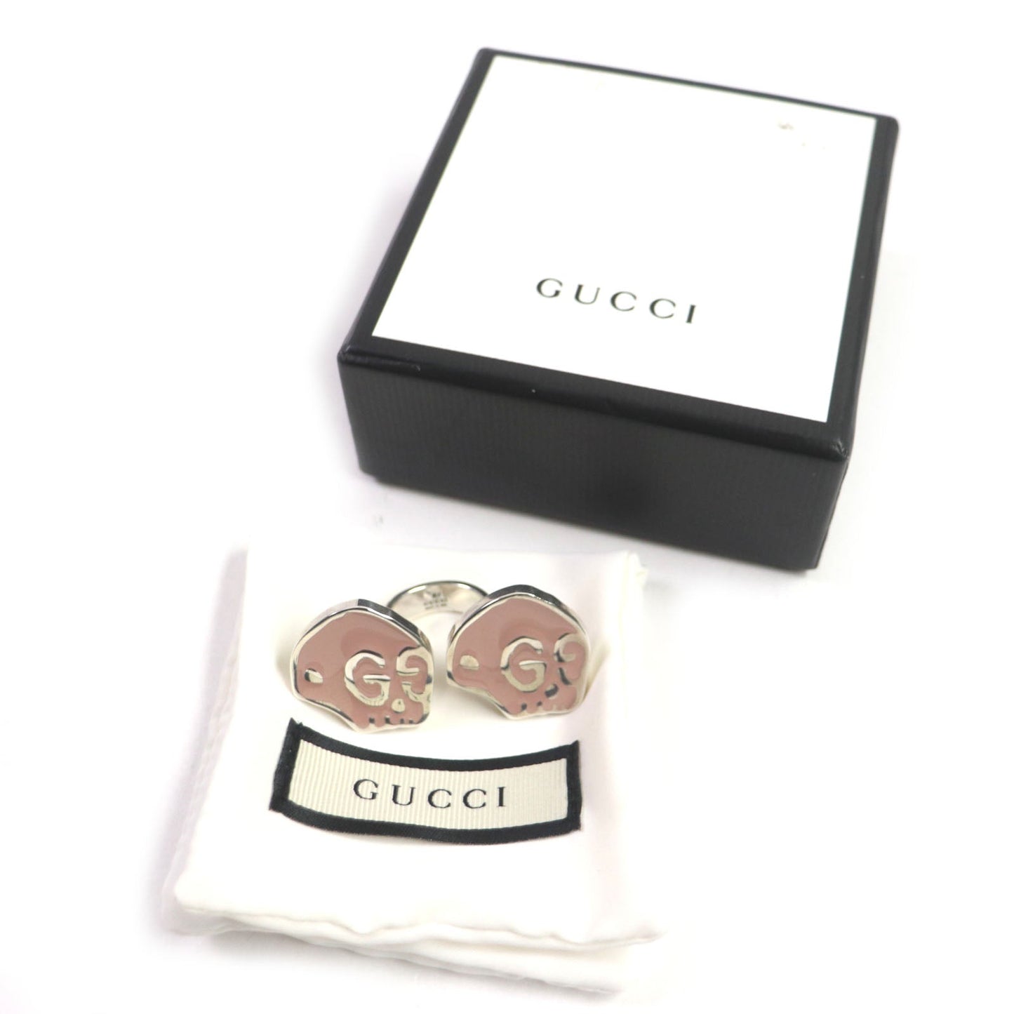GUCCI Ring AG925 Pink Silver GHOST ghost 11