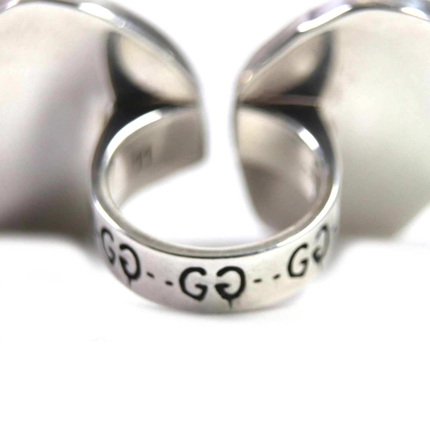 GUCCI Ring AG925 Pink Silver GHOST ghost 11