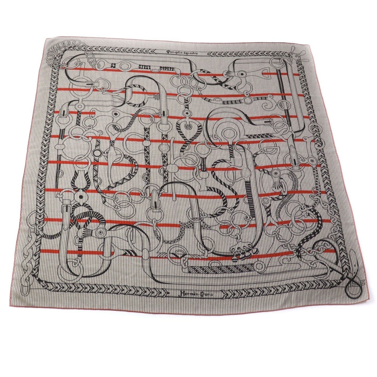 HERMES Stall 243544S cashmere multicolor Caléjean 140 Riding equipment Panoplie Equestre