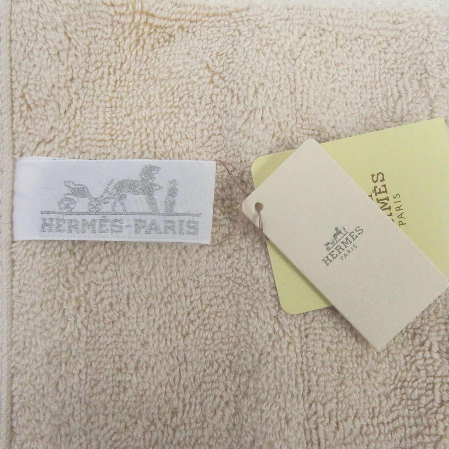 HERMES towel cotton Citron Natural