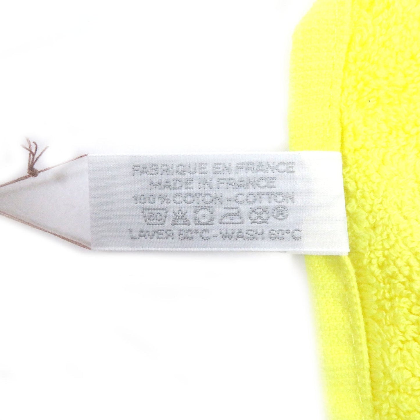 HERMES towel cotton Citron Natural