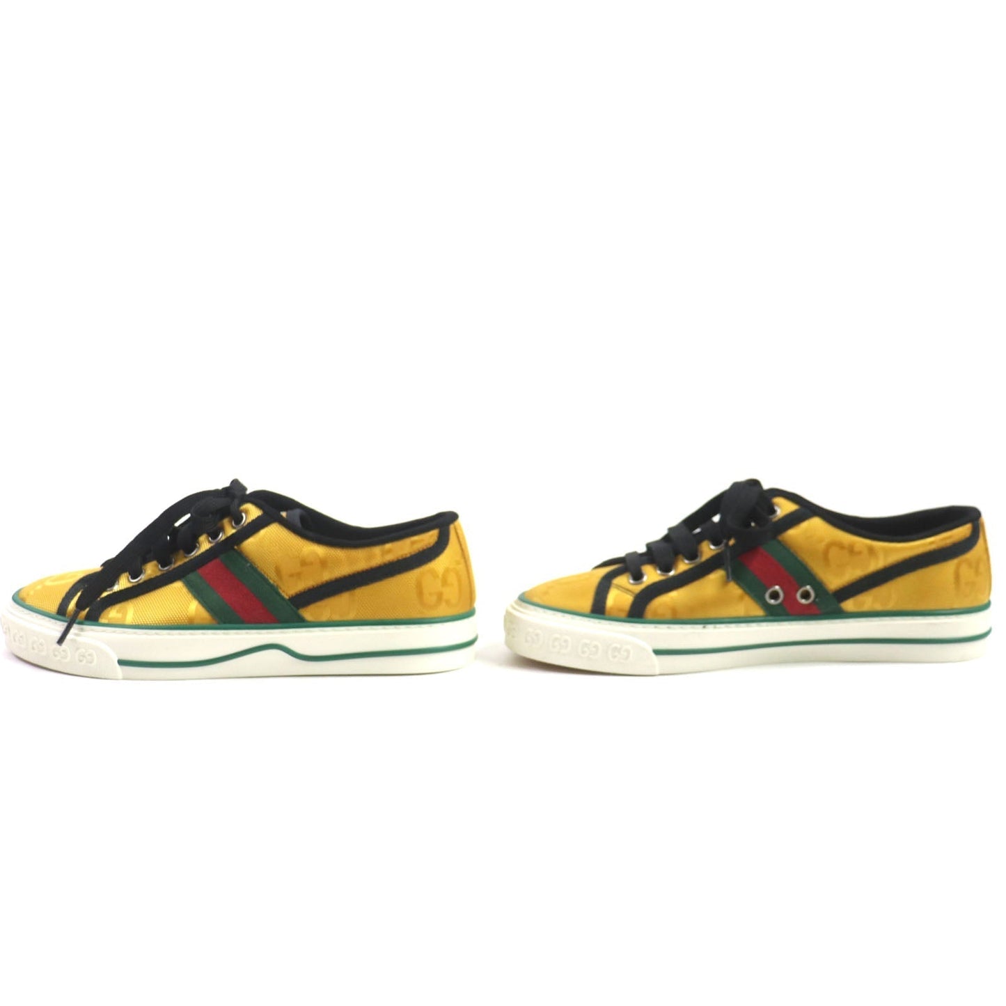 GUCCI Low cut sneakers 60110 Nylon yellow Sherry line 35.5