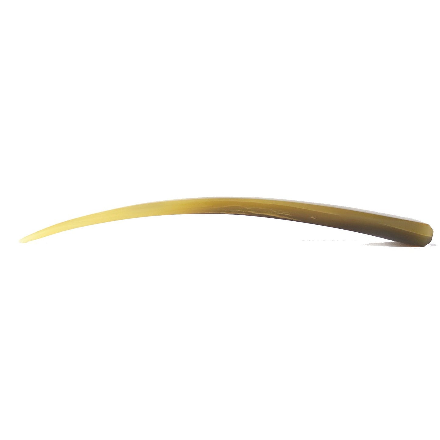 HERMES hair accessory Buffalo horn Beige brown Rocaille