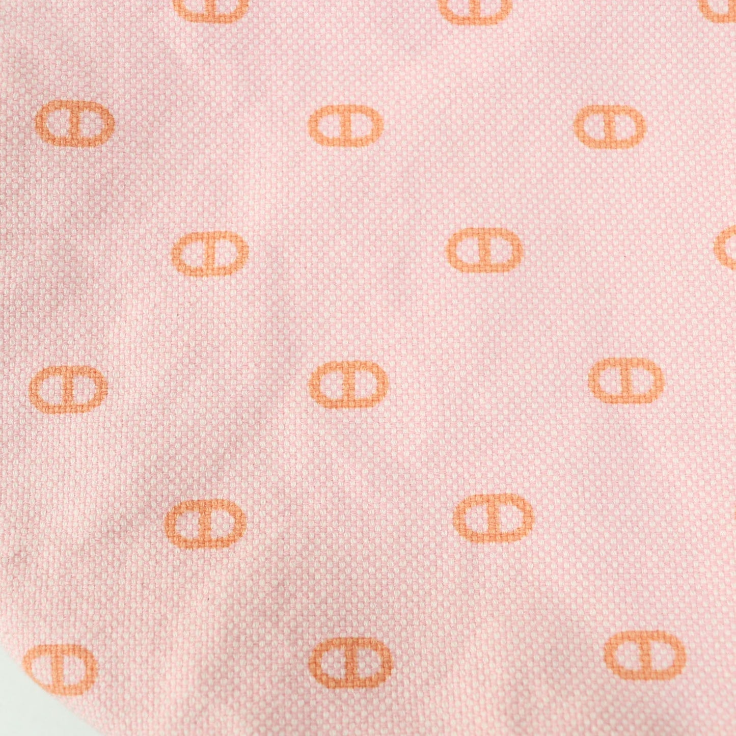 HERMES Casquette cotton Baby pink x orange Vauban