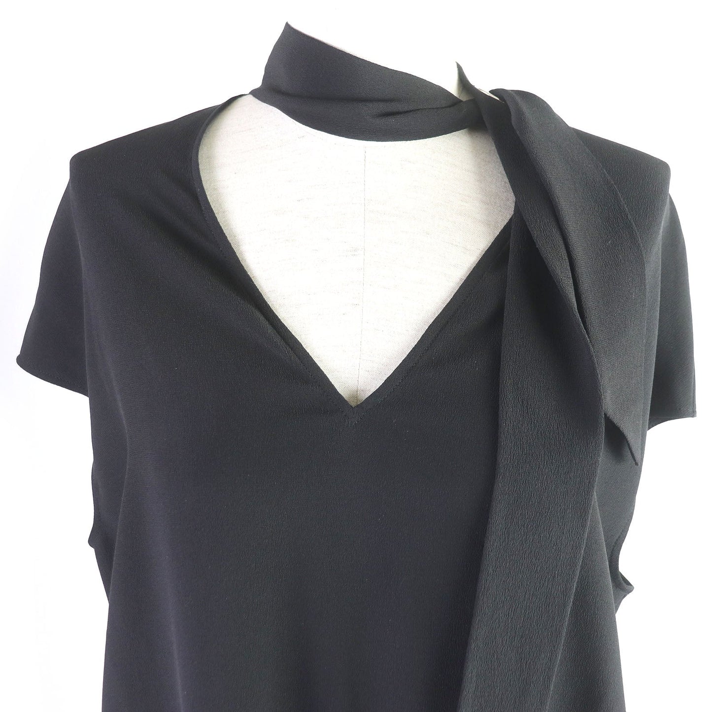 HERMES one piece silk black 34
