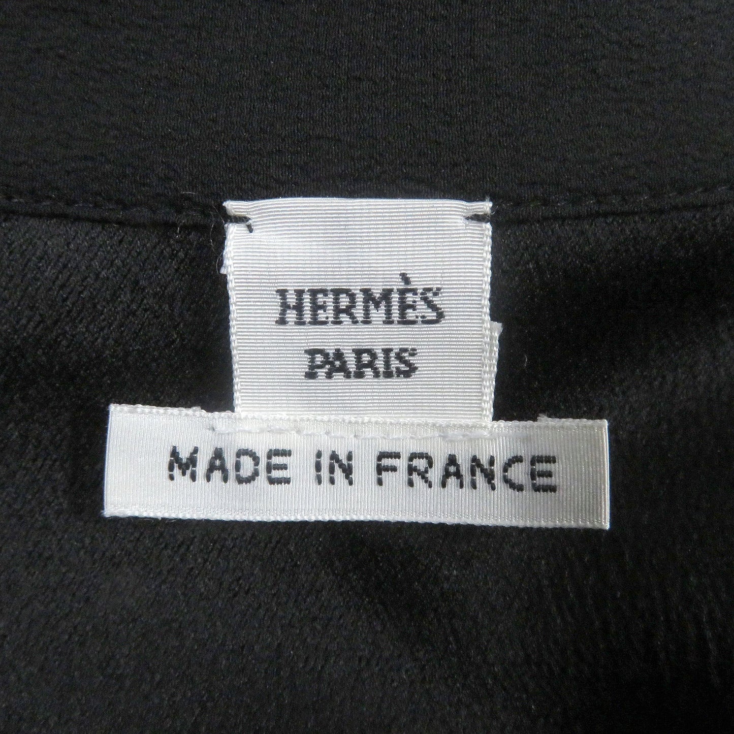 HERMES one piece silk black 34