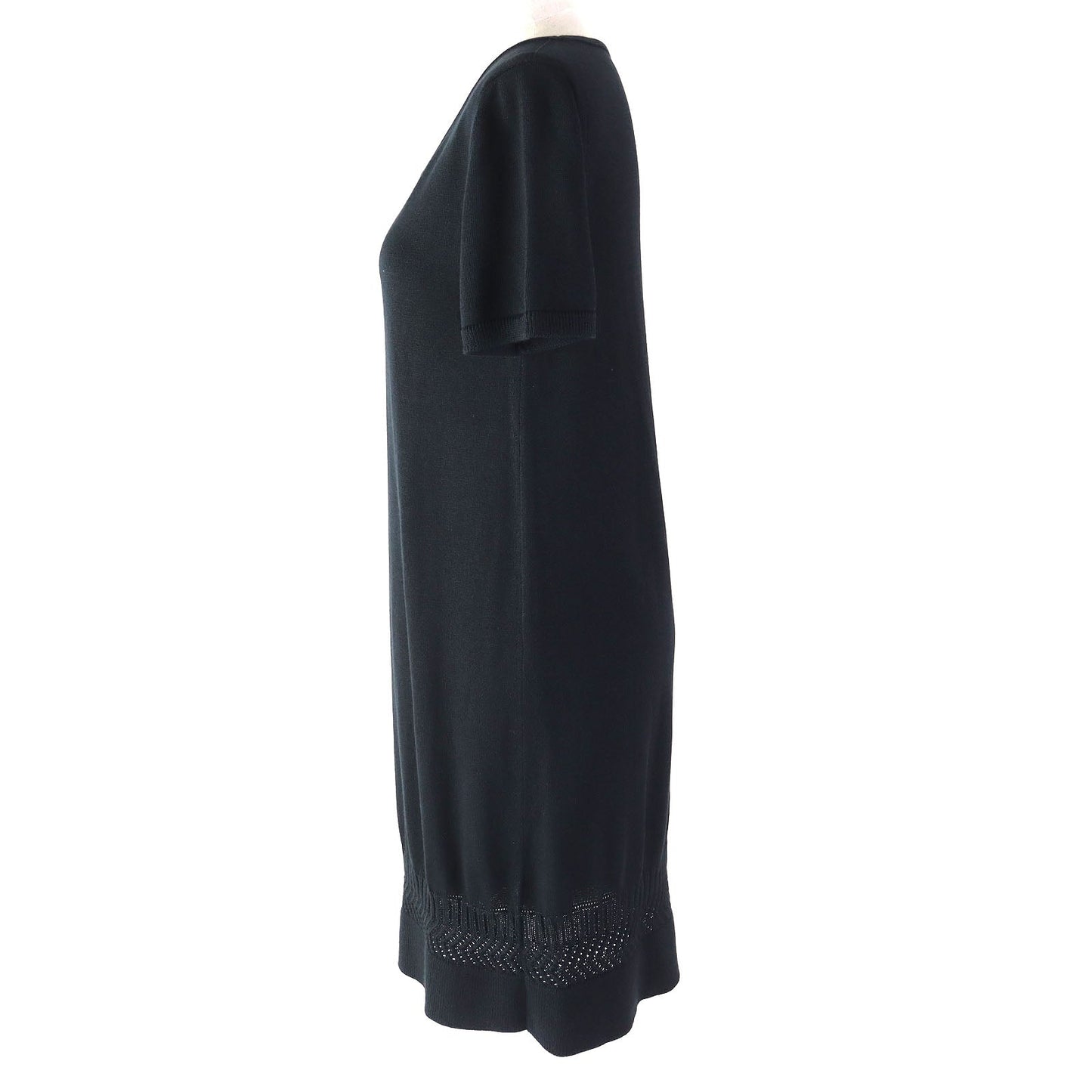 HERMES one piece silk black 38