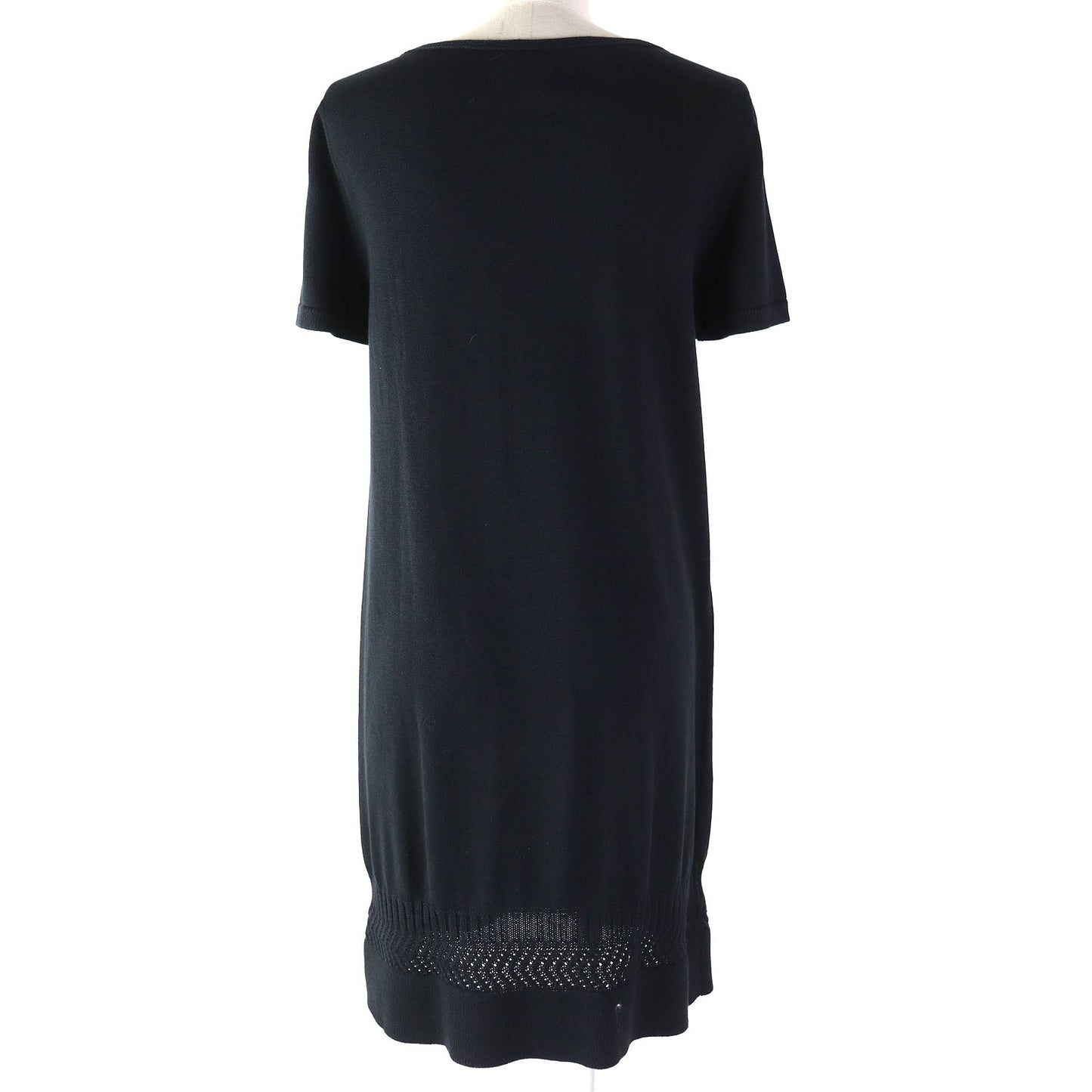HERMES one piece silk black 38