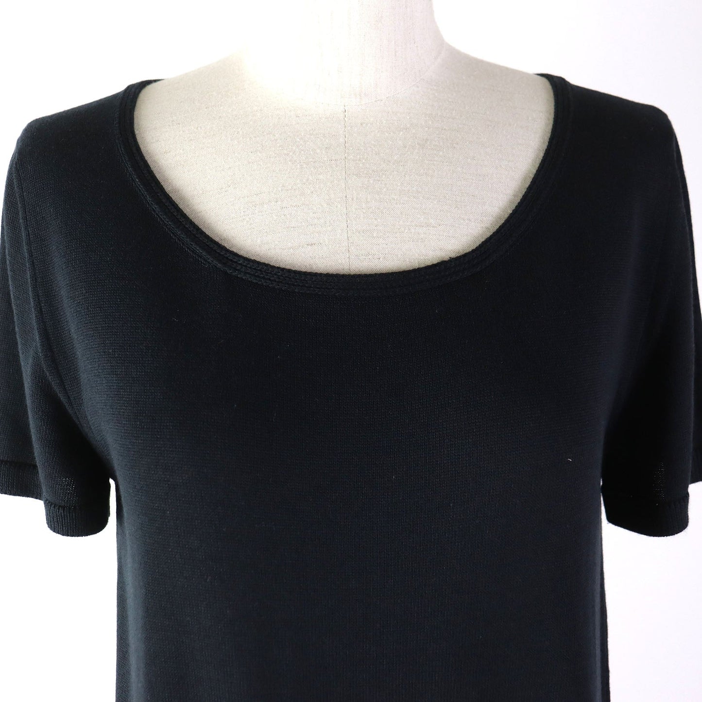 HERMES one piece silk black 38
