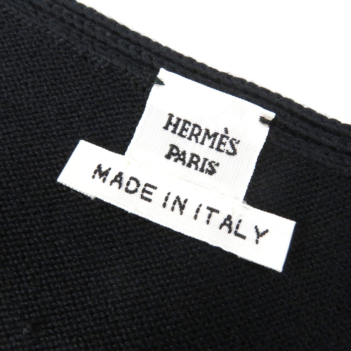 HERMES one piece silk black 38