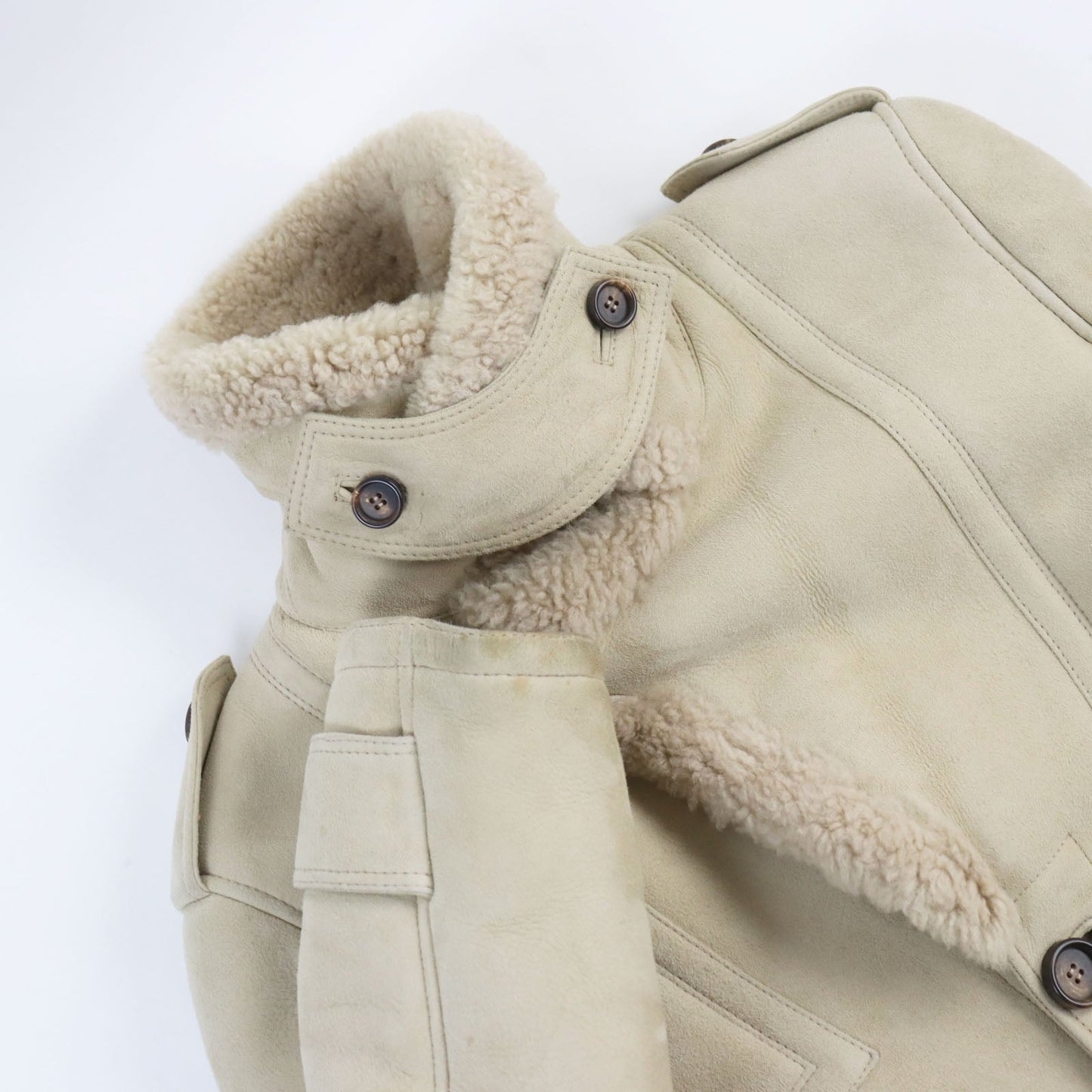 GUCCI Mouton coat 148233 Mouton beige 44