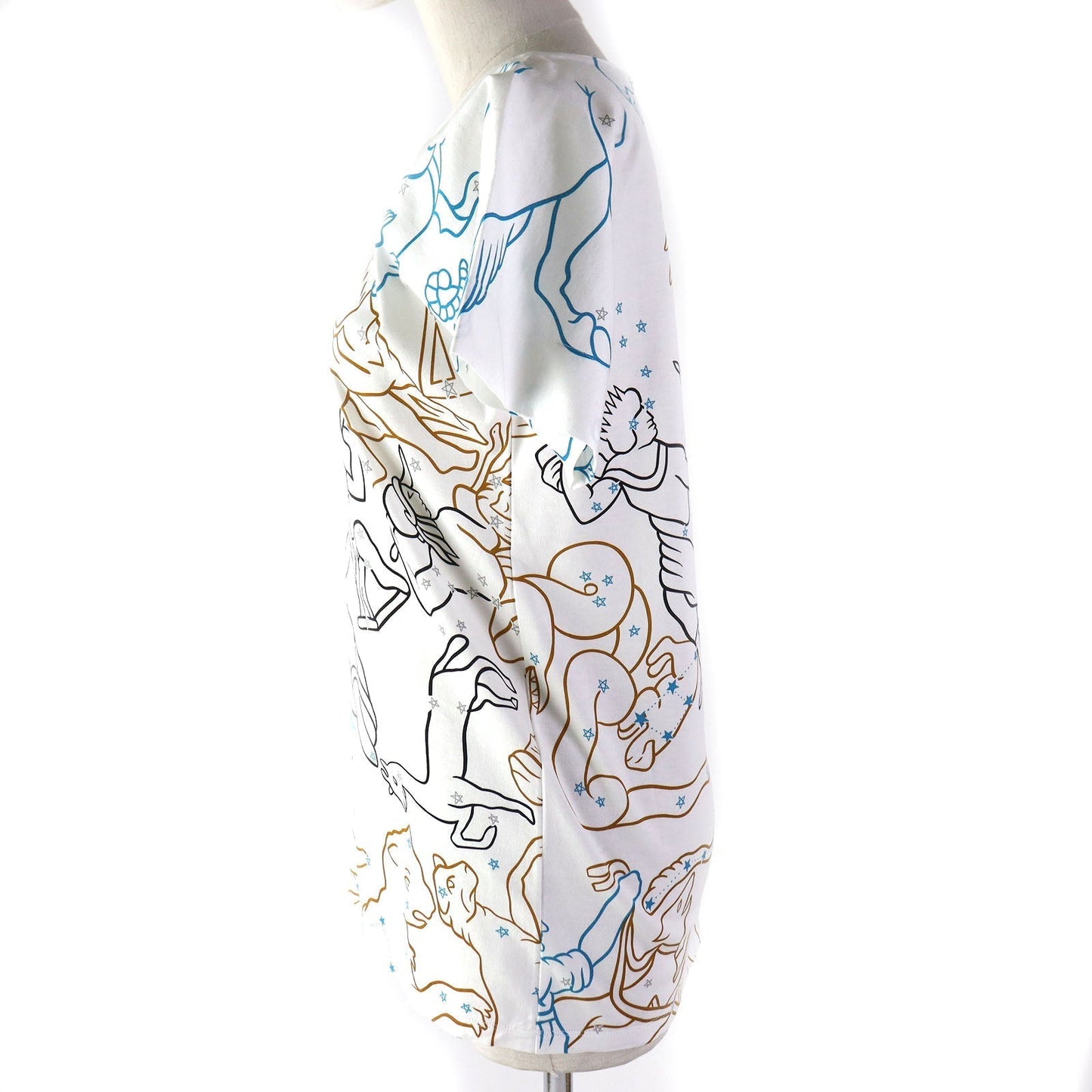 HERMES Short sleeve T-shirt cotton White multicolor 34