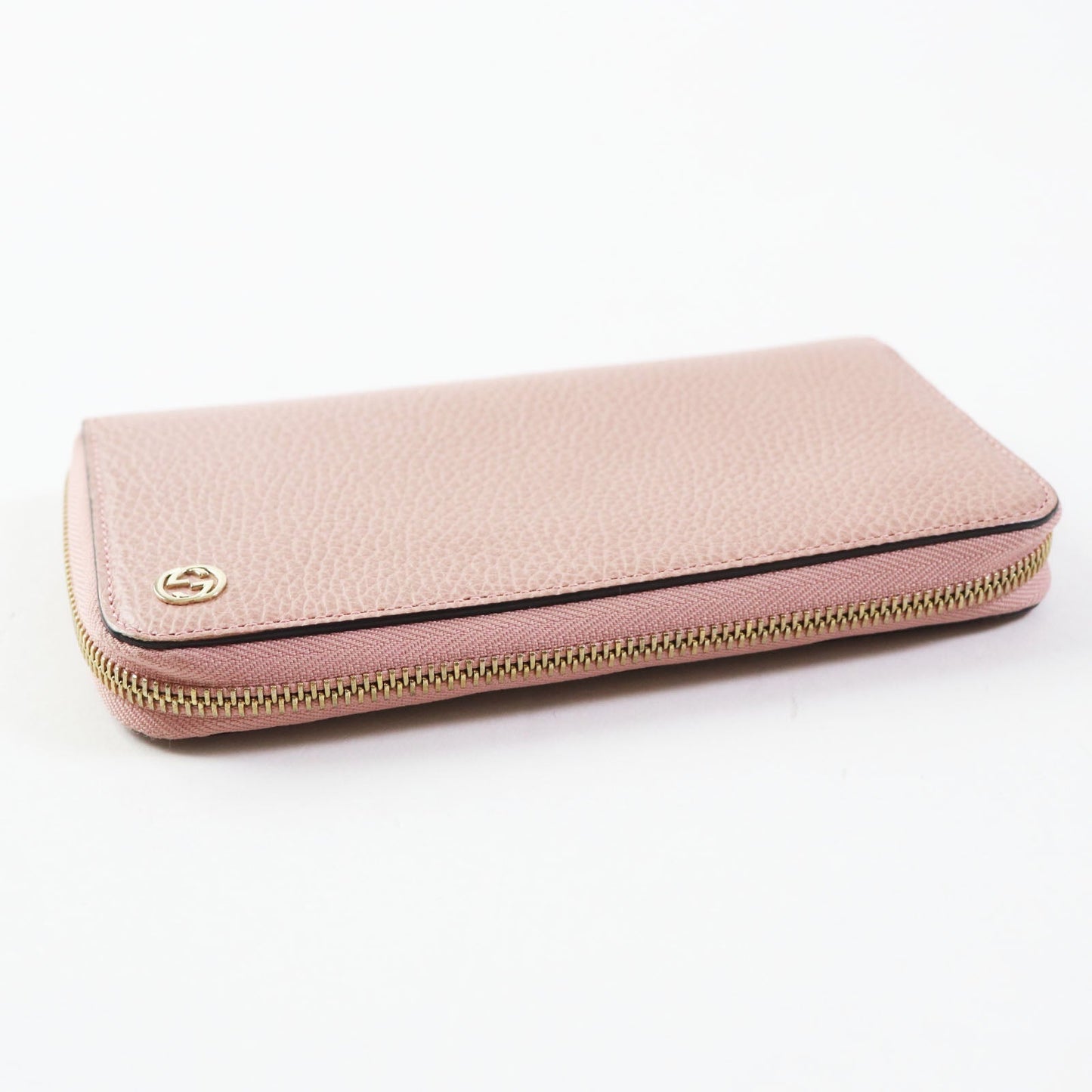 GUCCI Long Wallet Purse G449347 leather Dusty Pink
