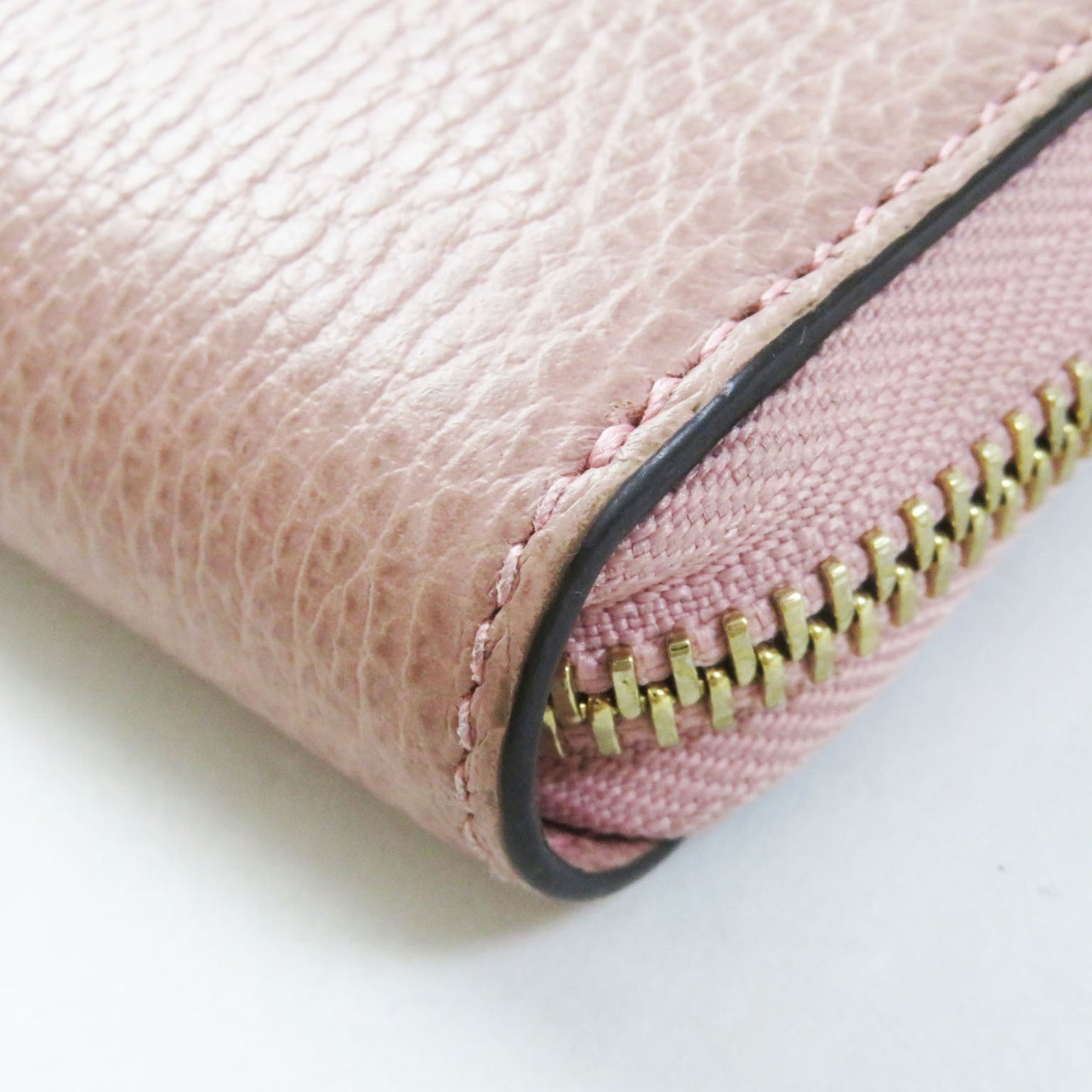 GUCCI Long Wallet Purse G449347 leather Dusty Pink