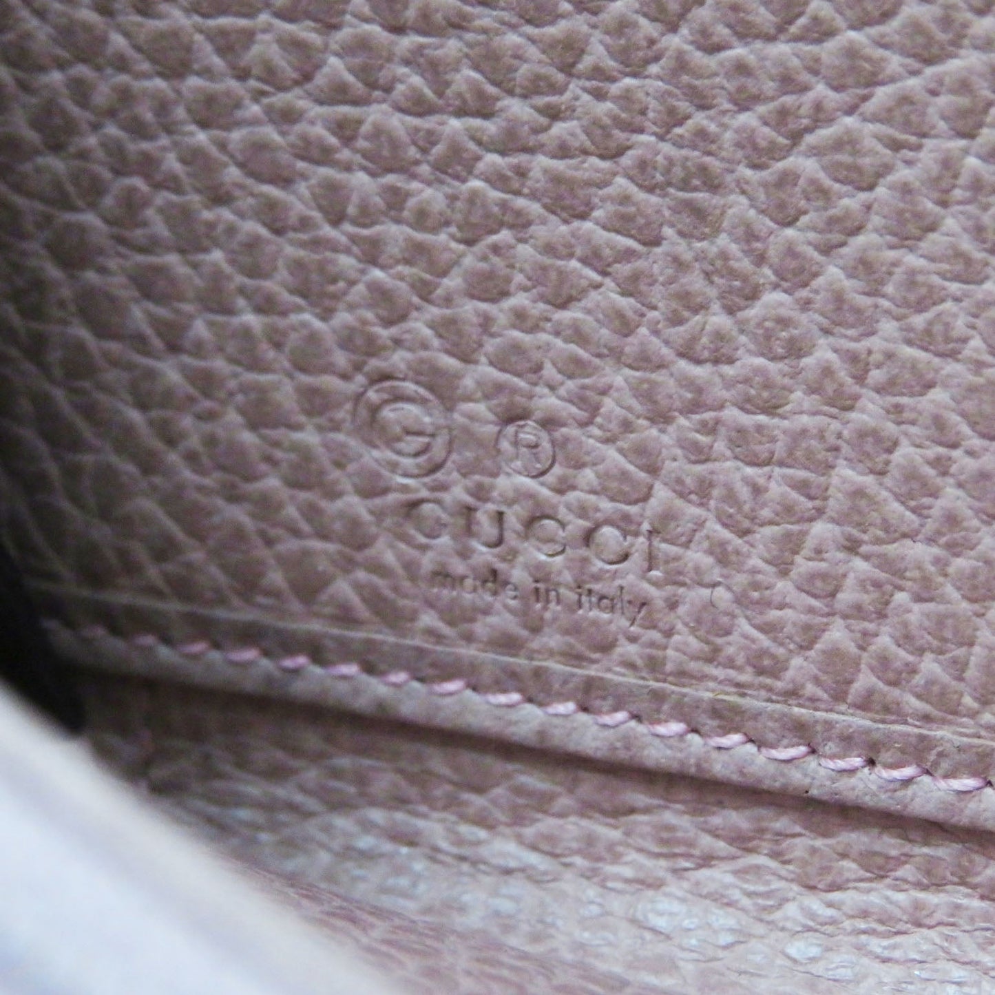 GUCCI Long Wallet Purse G449347 leather Dusty Pink