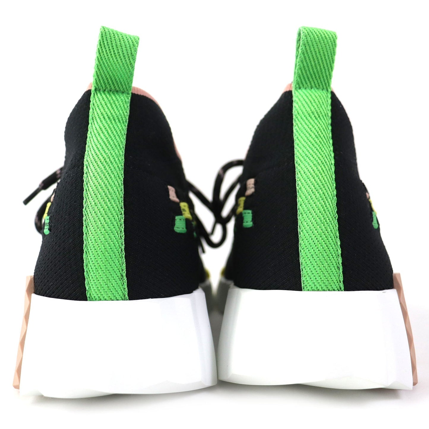 HERMES sneakers knit Black multicolor 35 1/2