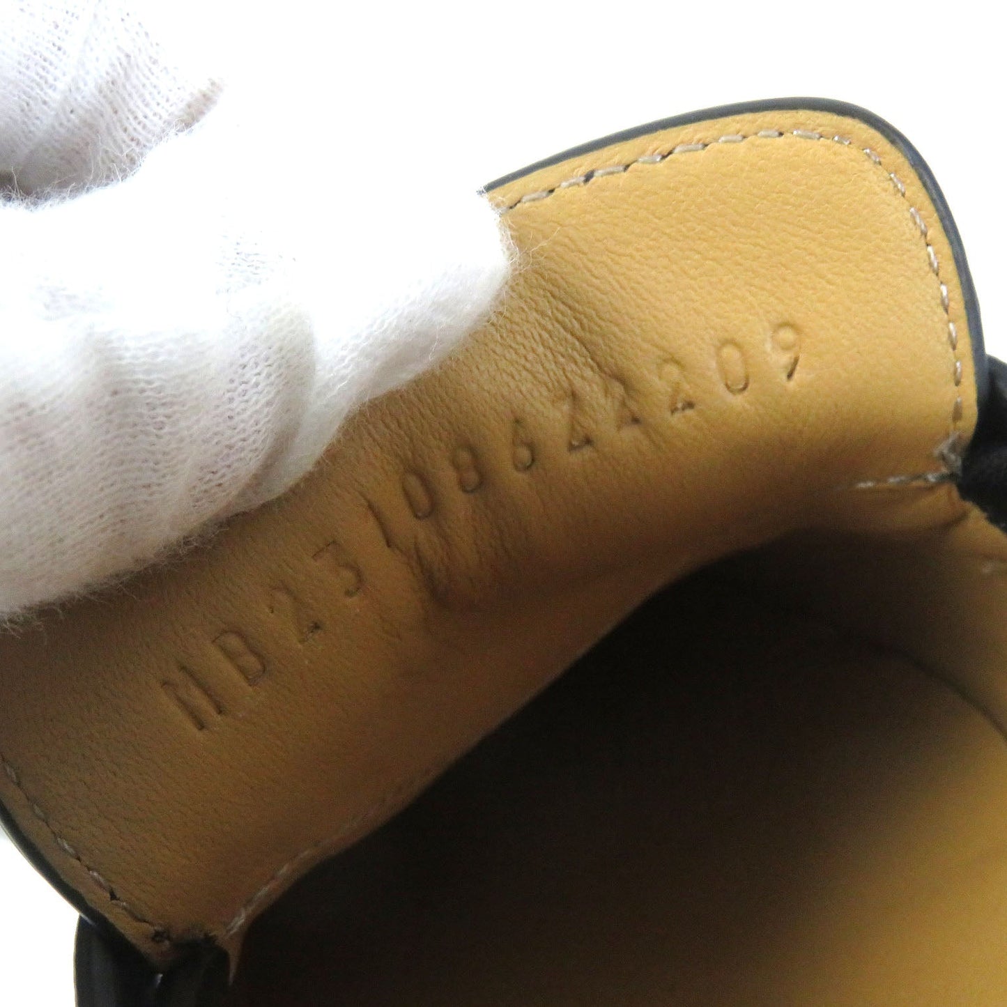 HERMES Moccasin 231086Z leather black 35.5