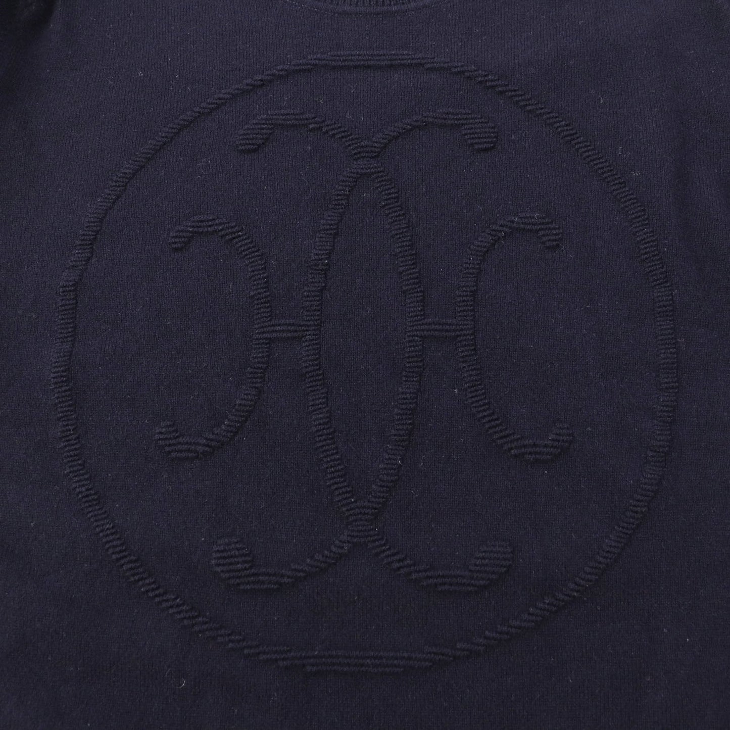 HERMES knit 4E2604D1 cashmere Dark navy 42