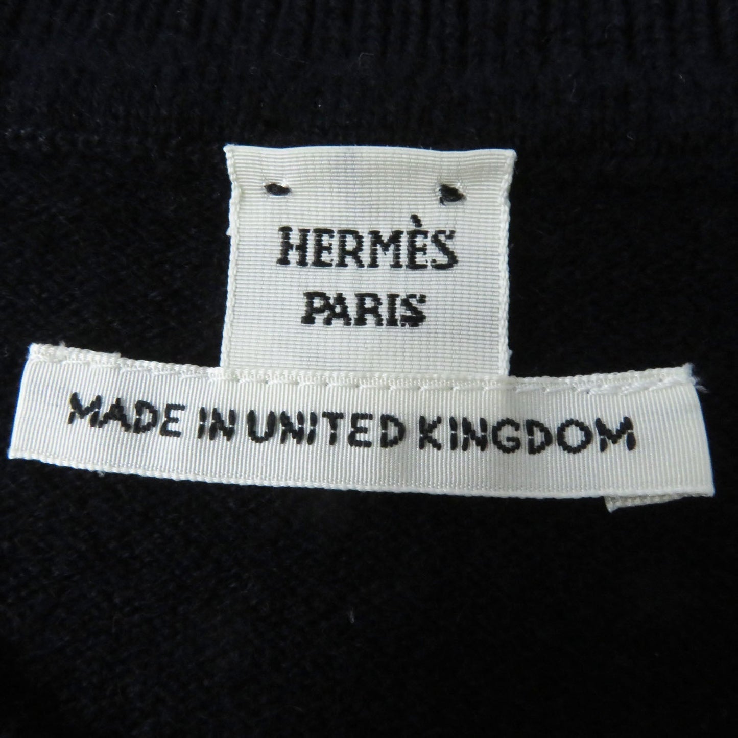 HERMES knit 4E2604D1 cashmere Dark navy 42