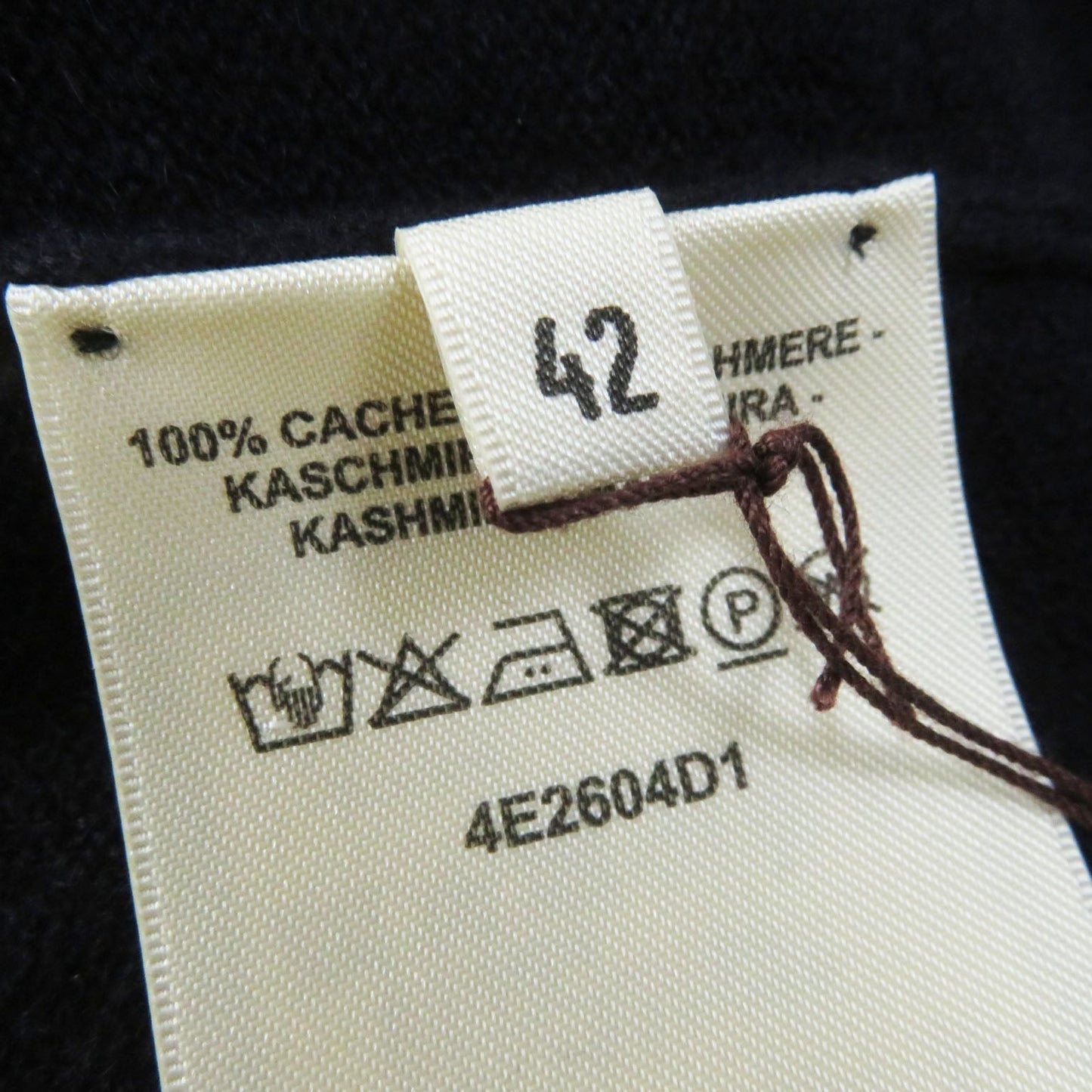 HERMES knit 4E2604D1 cashmere Dark navy 42