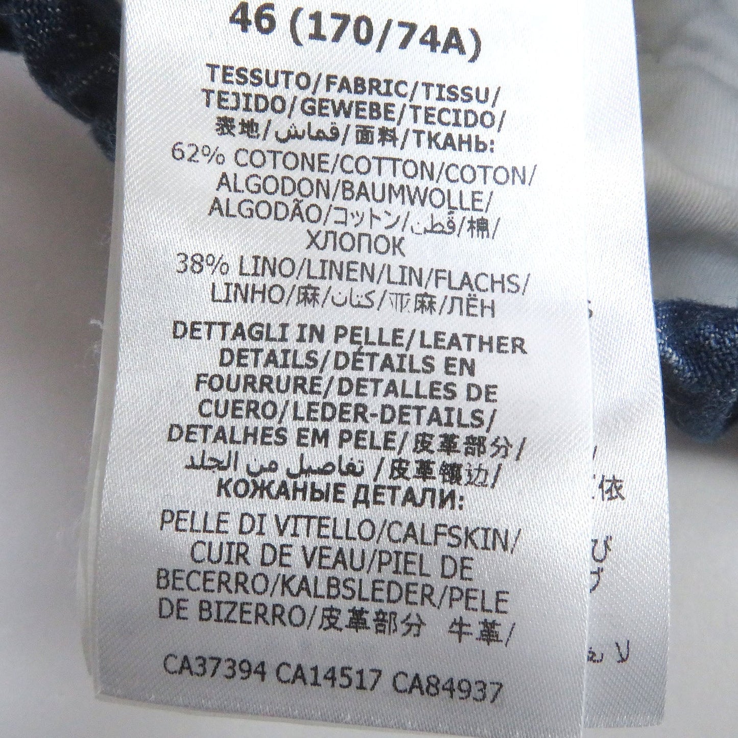 GUCCI Pants 626424 cotton Indigo blue 46