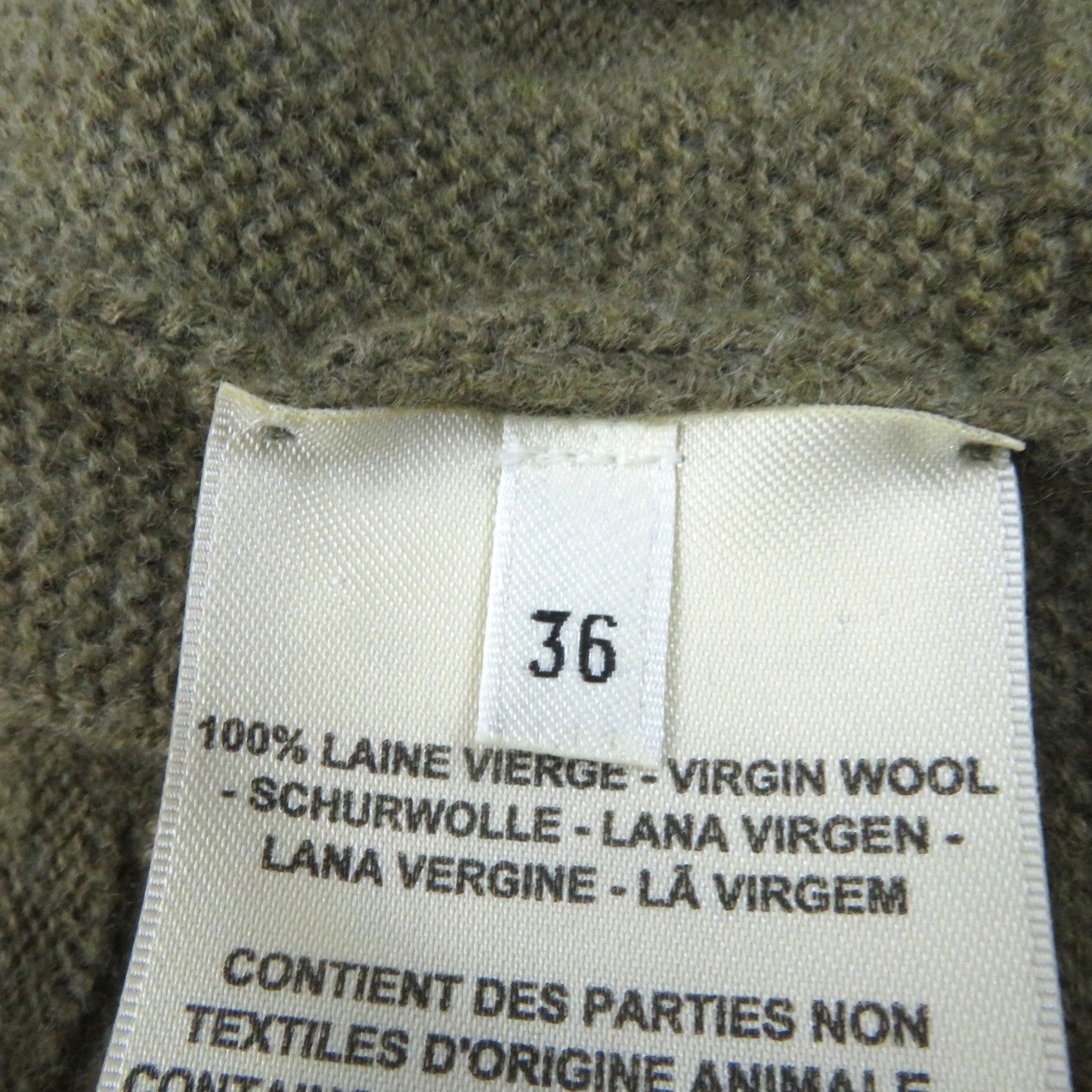 HERMES cardigan 2H2705DA wool Brown Voyage 36