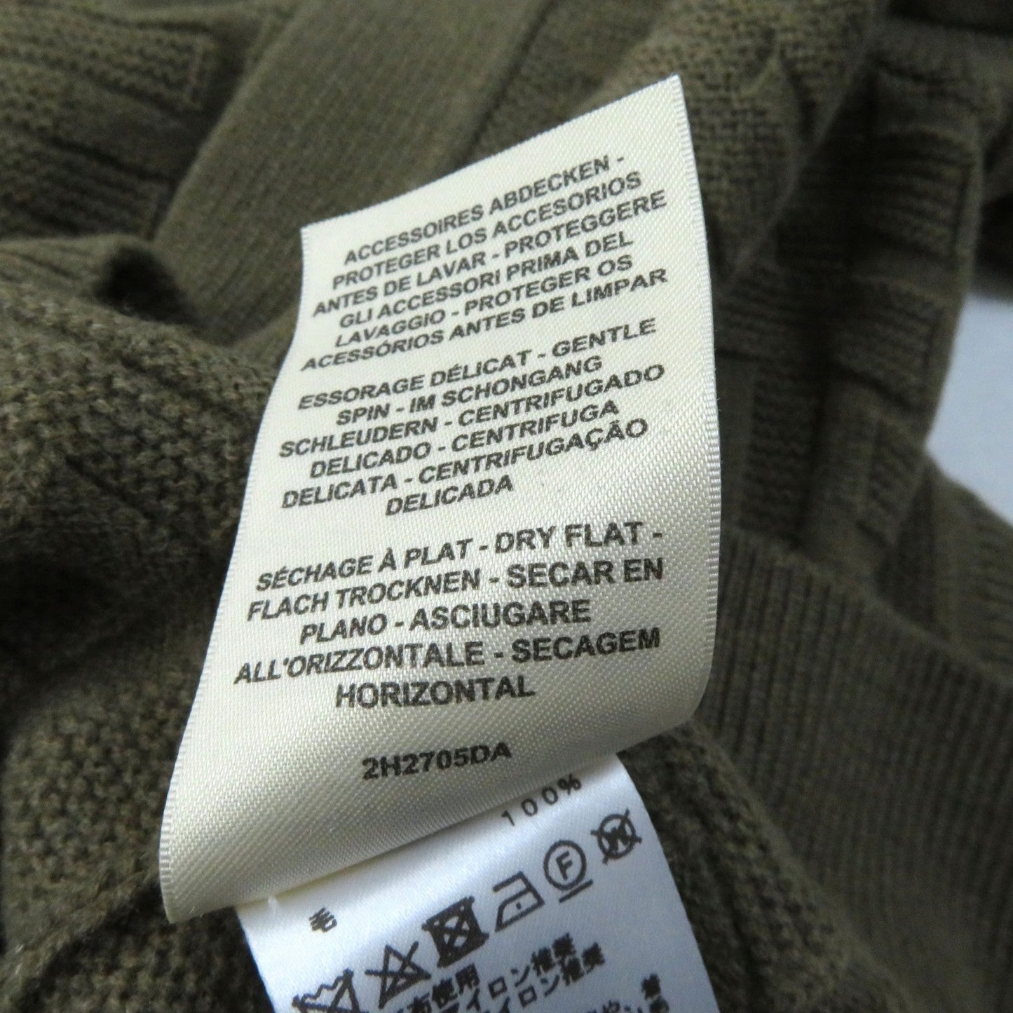 HERMES cardigan 2H2705DA wool Brown Voyage 36