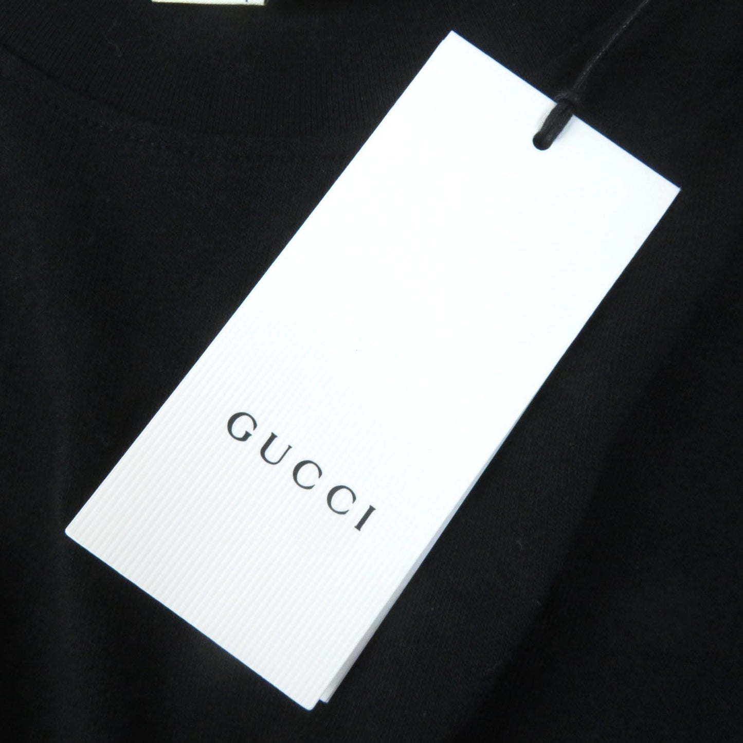 GUCCI Short sleeve T-shirt 580762 cotton black XS