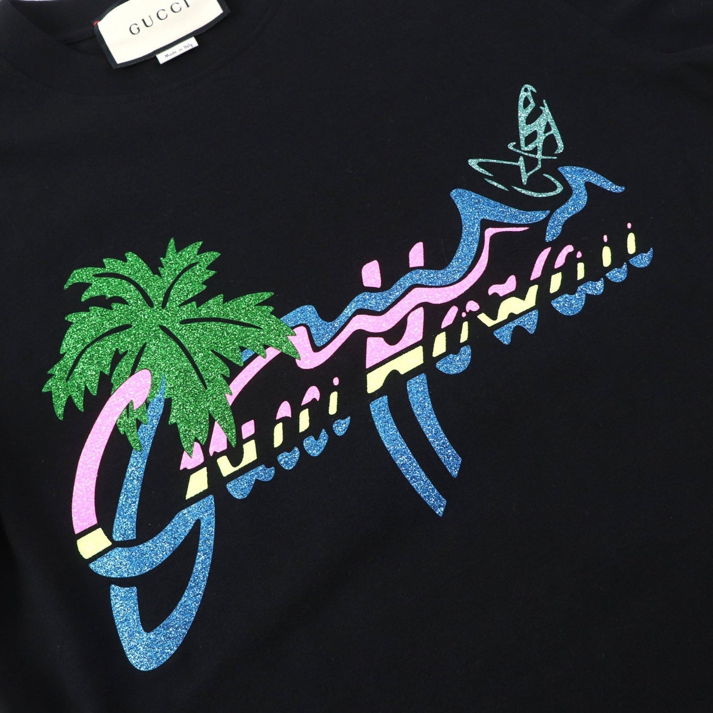 GUCCI Short sleeve T-shirt 580762 cotton black XS