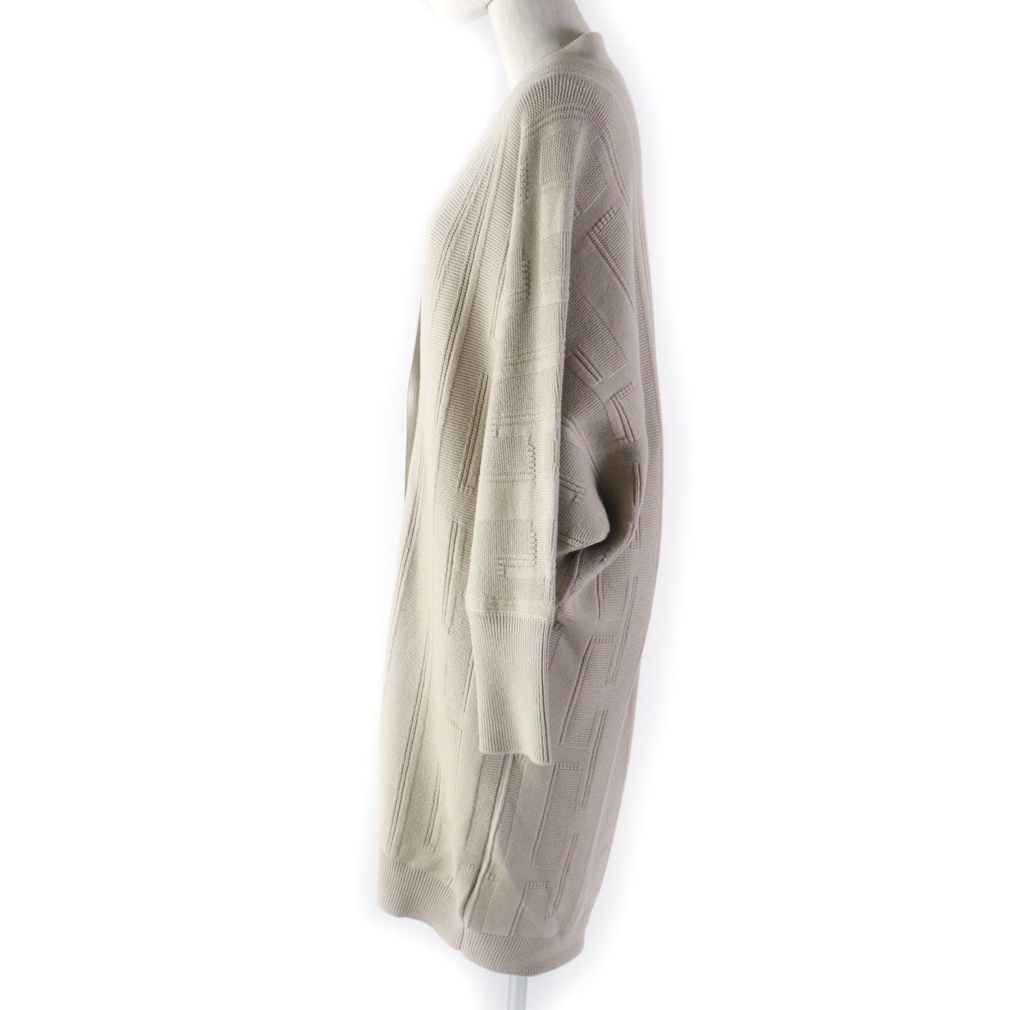 HERMES cardigan wool beige 34