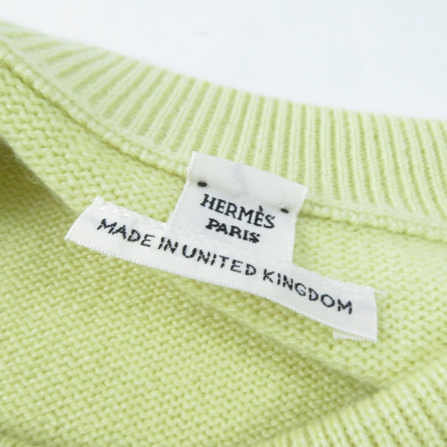 HERMES knit 2H2603D1 cashmere yellow 38