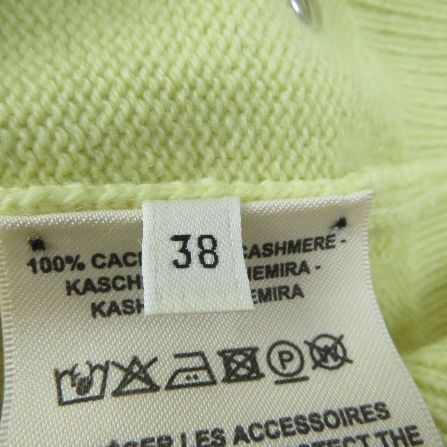 HERMES knit 2H2603D1 cashmere yellow 38