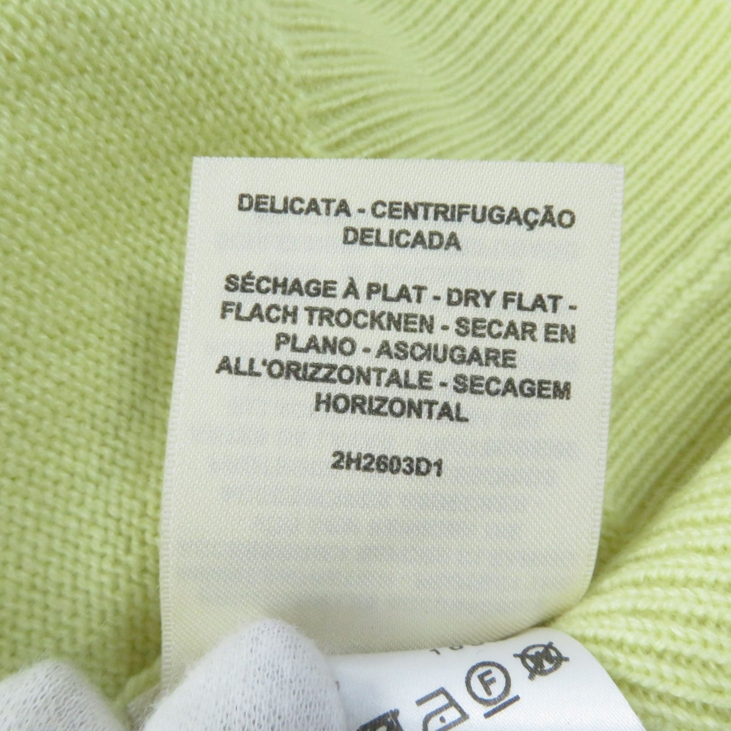 HERMES knit 2H2603D1 cashmere yellow 38