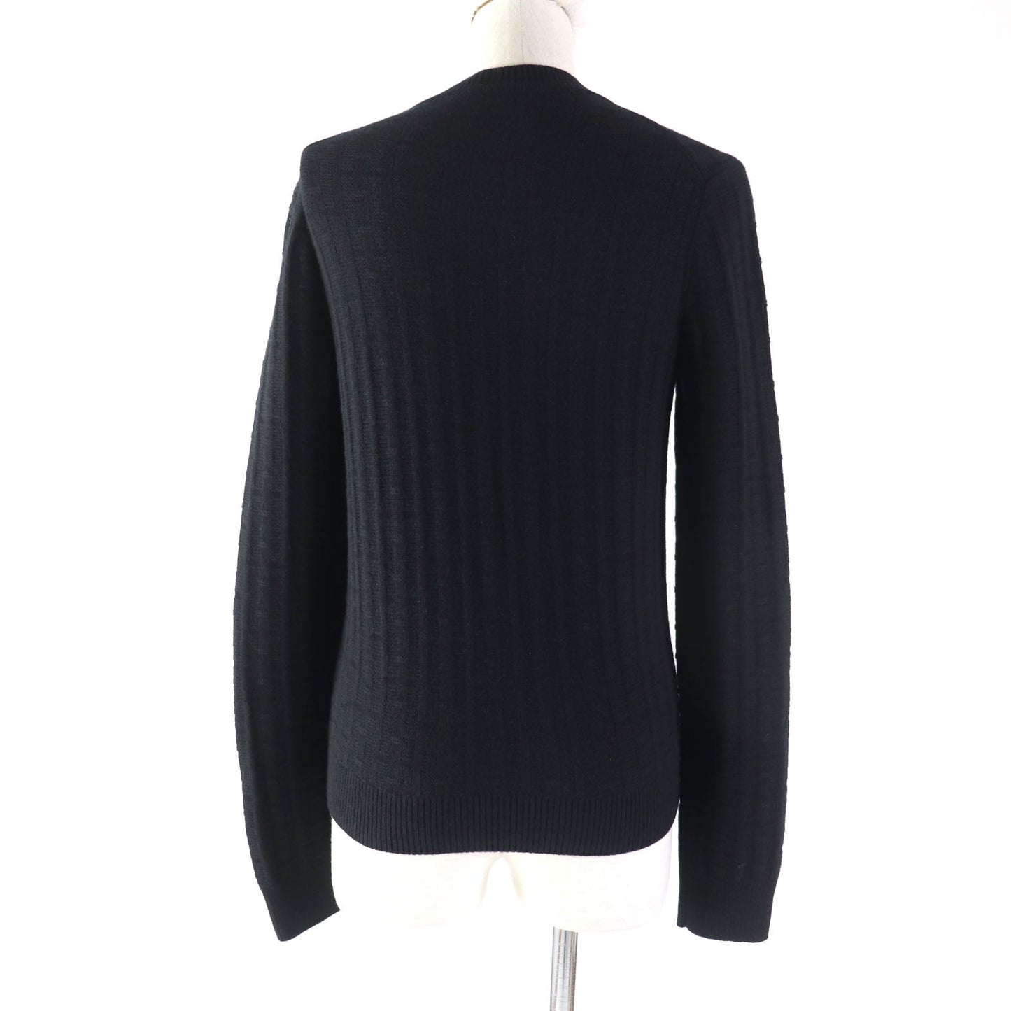 HERMES knit 3E2621DB wool black 38