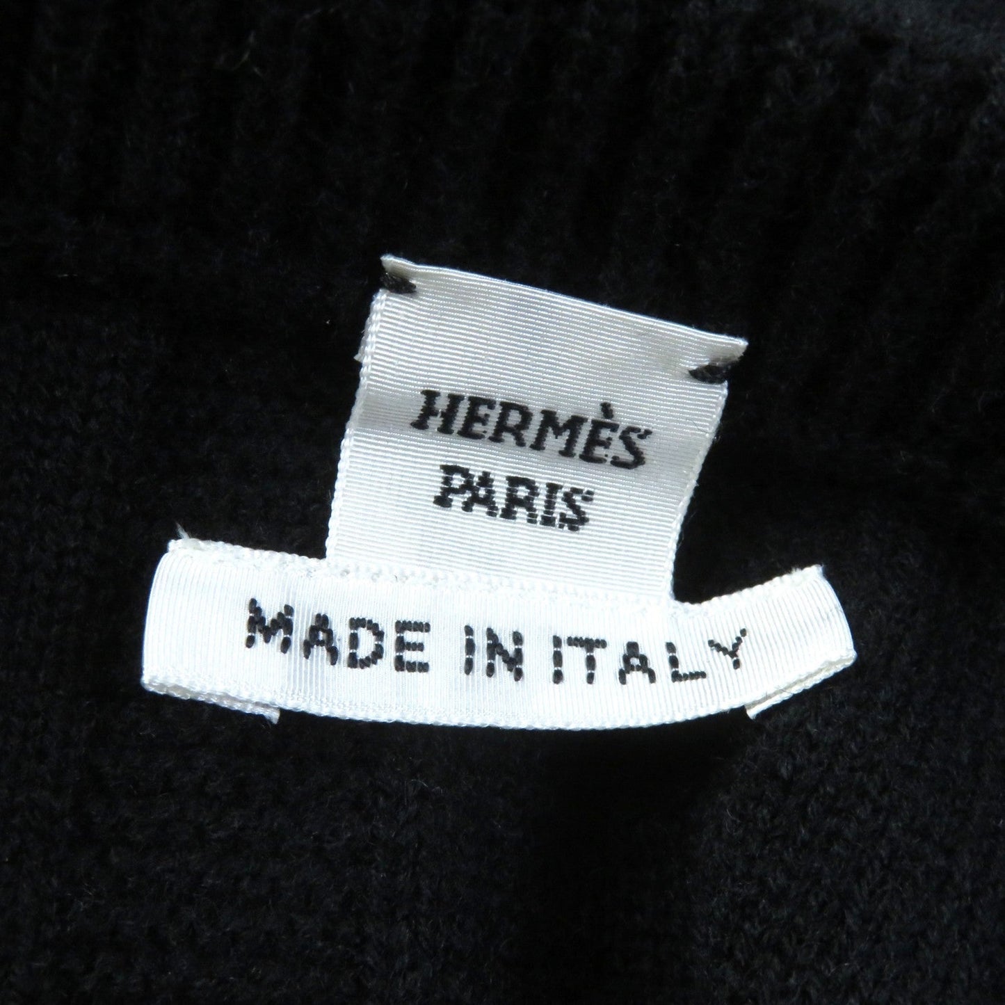 HERMES sweater wool black 42